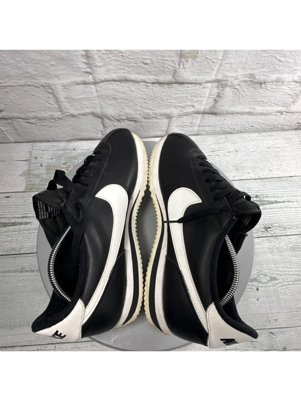 Nike Cortez Basic Leather Black White Men's Sneakers Shoes Size 9.5 819719-012